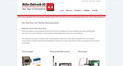 Desktop Screenshot of mueller-elektronik.ch