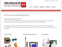 Tablet Screenshot of mueller-elektronik.ch